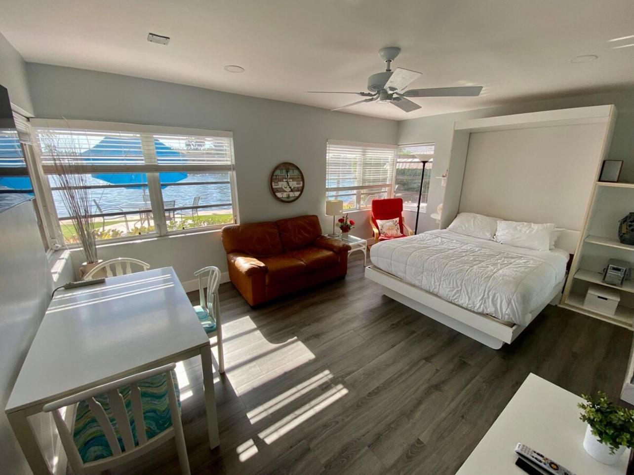 Studio Intracoastal Views! 5 Min Walk To The Beach Villa Pompano Beach Kültér fotó